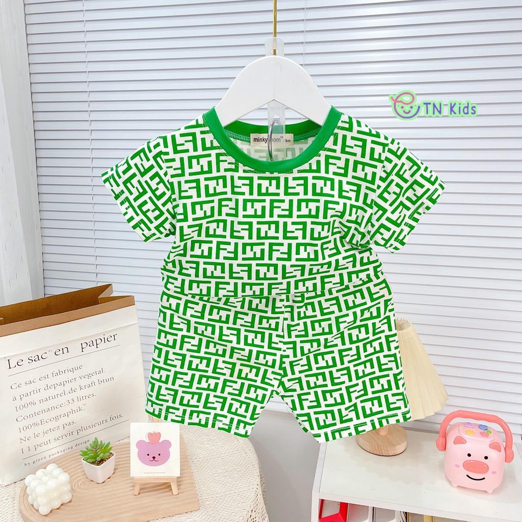 Bộ Ngắn Tay Thun Lạnh Thương Hiệu Cho Bé Trai Bé Gái Từ 7-32kg HÀNG LOẠI 1