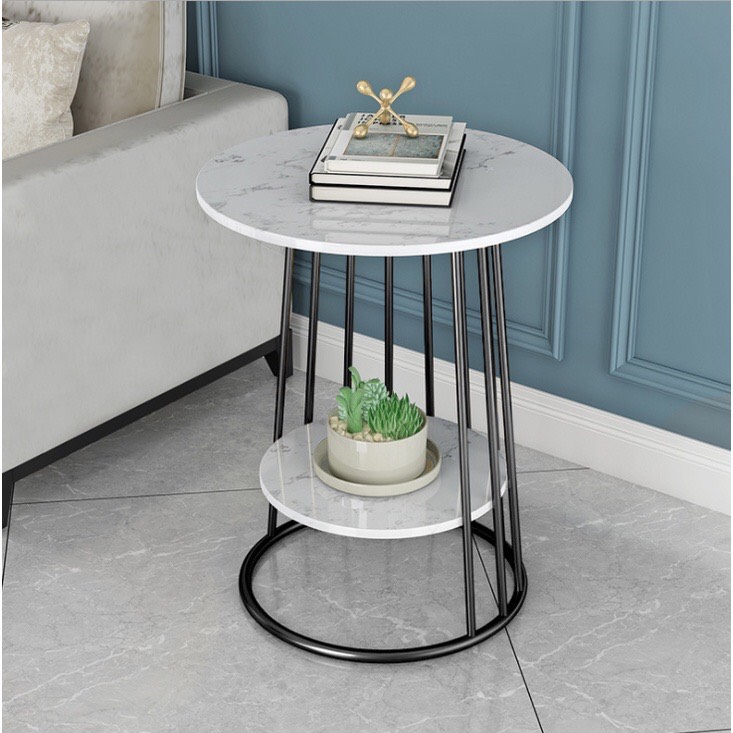 Bàn trà mặt đá 2 tầng BTMSF10 Juno Sofa cao cấp hiện đại