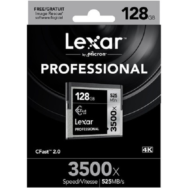 Thẻ nhớ máy ảnh CFast Lexar 128GB 3500X 525MB/s - Hàng Chính Hãng