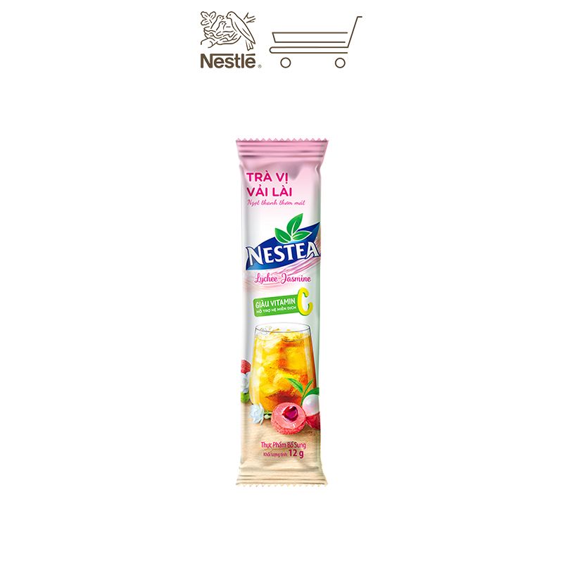 Combo 2 hộp trà Nestea vị vải &amp; hương hoa lài (12 gói x 12g)