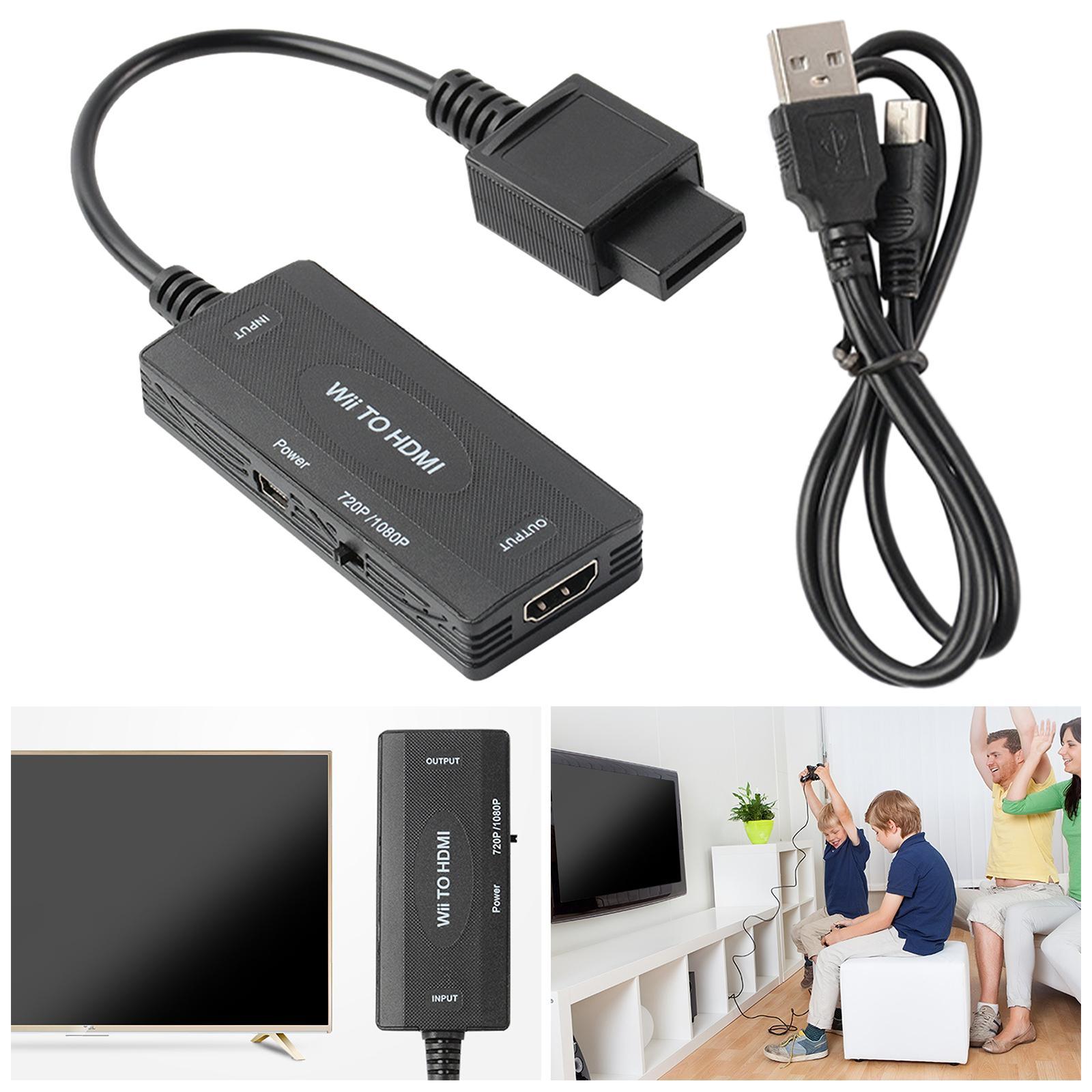 Wii to HDMI Converter/ 1080P 720P with Cable for PC HDTV Monitor