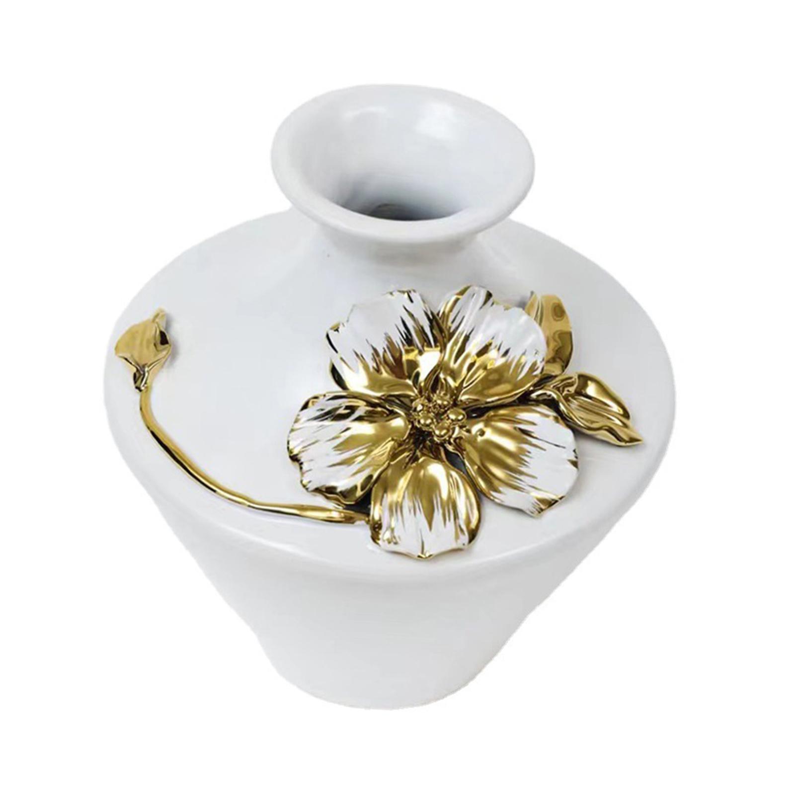 Minimalist Decorative Vase Flower Arrangement Pot for Shelf Mantel Farmhouse