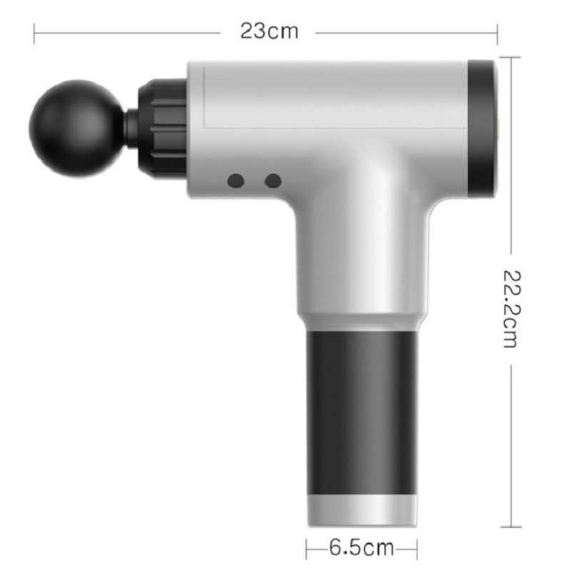 Máy Massage Cầm Tay Cao Cấp GB-820 - Hỗ Trợ Massage Chuyên Sâu - Giảm đau cơ - Giảm Cứng Khớp - Massage Toàn Thân - Tặng Kèm 4 Đầu Massage
