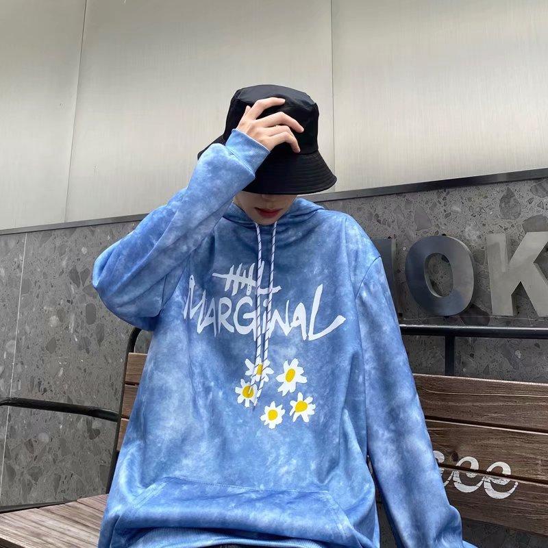 Áo Khoác Tay Dài Có Nón In Chữ Cá Tính Cho Nam Size M-5Xl