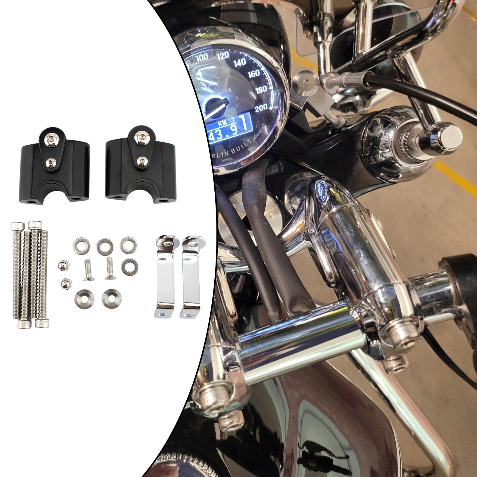 Motorcycle handlebar riser handle motorbike black