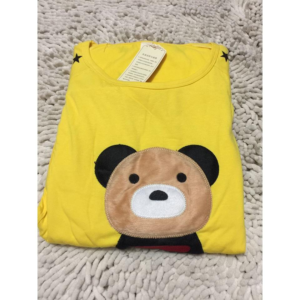 Bộ bầu  dài tay mặc nhà cho con bú