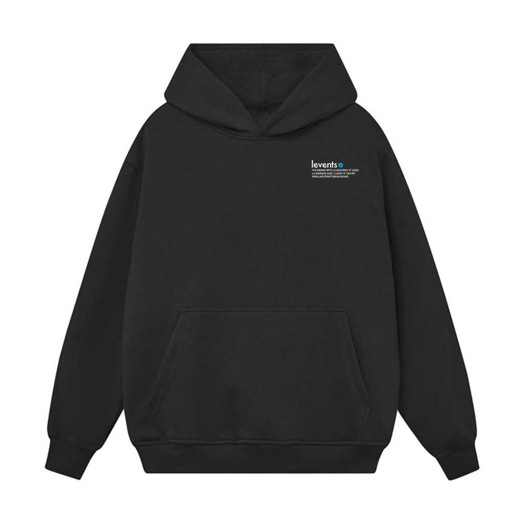 Áo khoác nỉ chui SAM CLO nam nữ có mũ tay dài thu đông freesize dáng Unisex in chữ LEVENTS