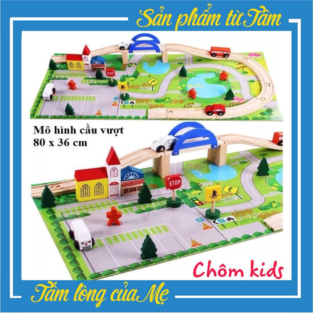 Đồ Chơi Mô Hình Giao Thông Thành Phố Bằng Gỗ