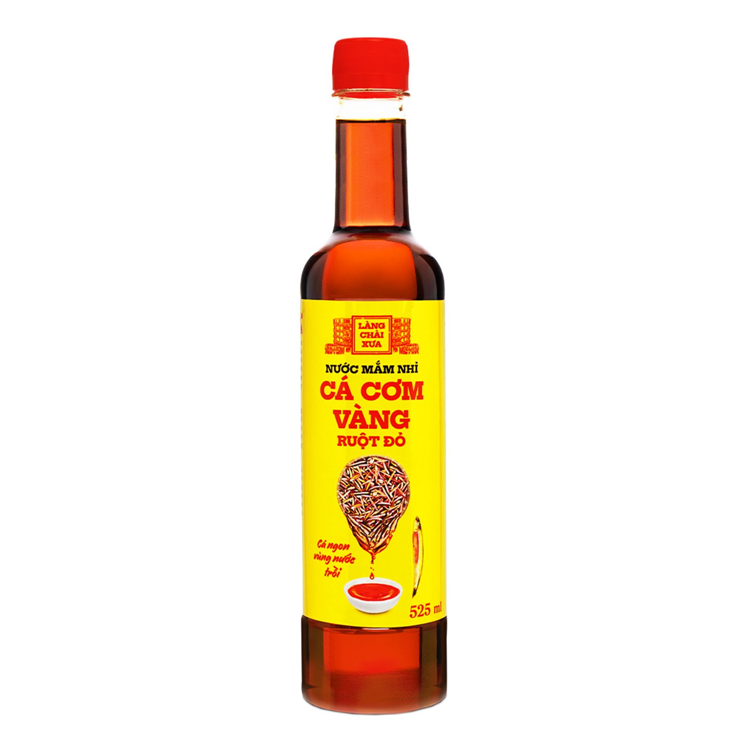 Đặc Sản Phan Thiết - Nước Mắm Nhỉ Làng Chài Xưa Cá Cơm Than, Tôm Biển, Cá Cơm Vàng Ruột Đỏ, Chay 3 Trong 1 525Ml/Chai Nhựa