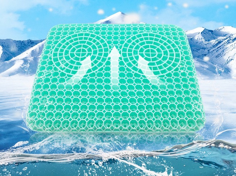 Đệm gel tổ ong lót ghế ô tô ghế văn phòng mát mẻ và thoáng khí mùa hè, lưu thông máu cushions Singapore Latex mattress