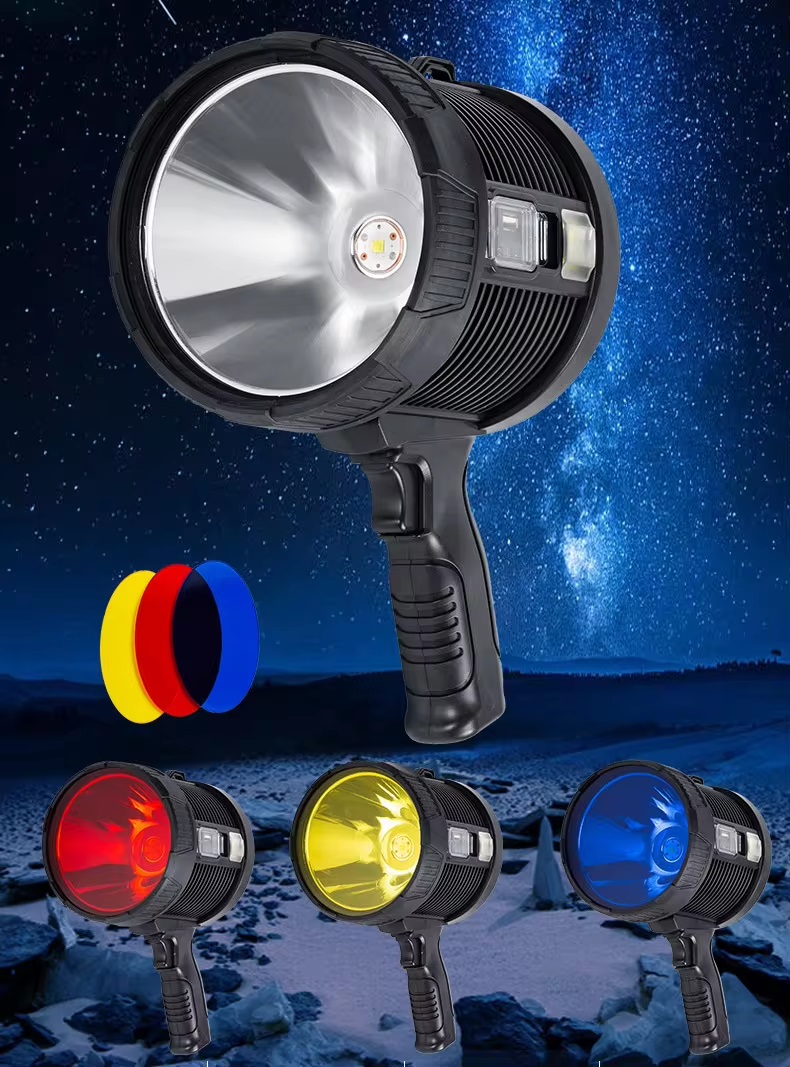 Đèn pin cầm tay tìm kiếm cứu nạn Terino WP-470 (chống nước, sạc điện và sạc năng lượng mặt trời) - Hàng chính hãng