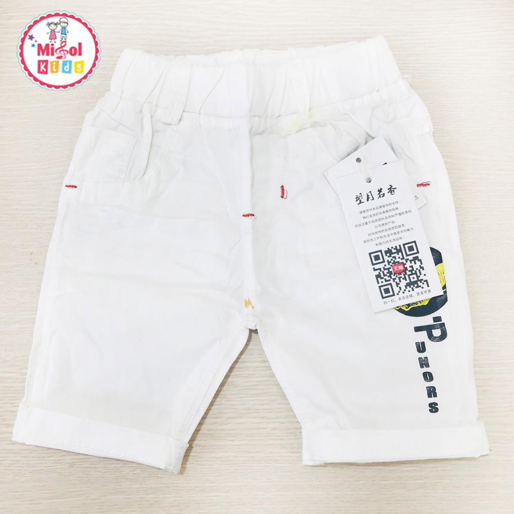 Quần Kaki bé trai họa tiết hổ