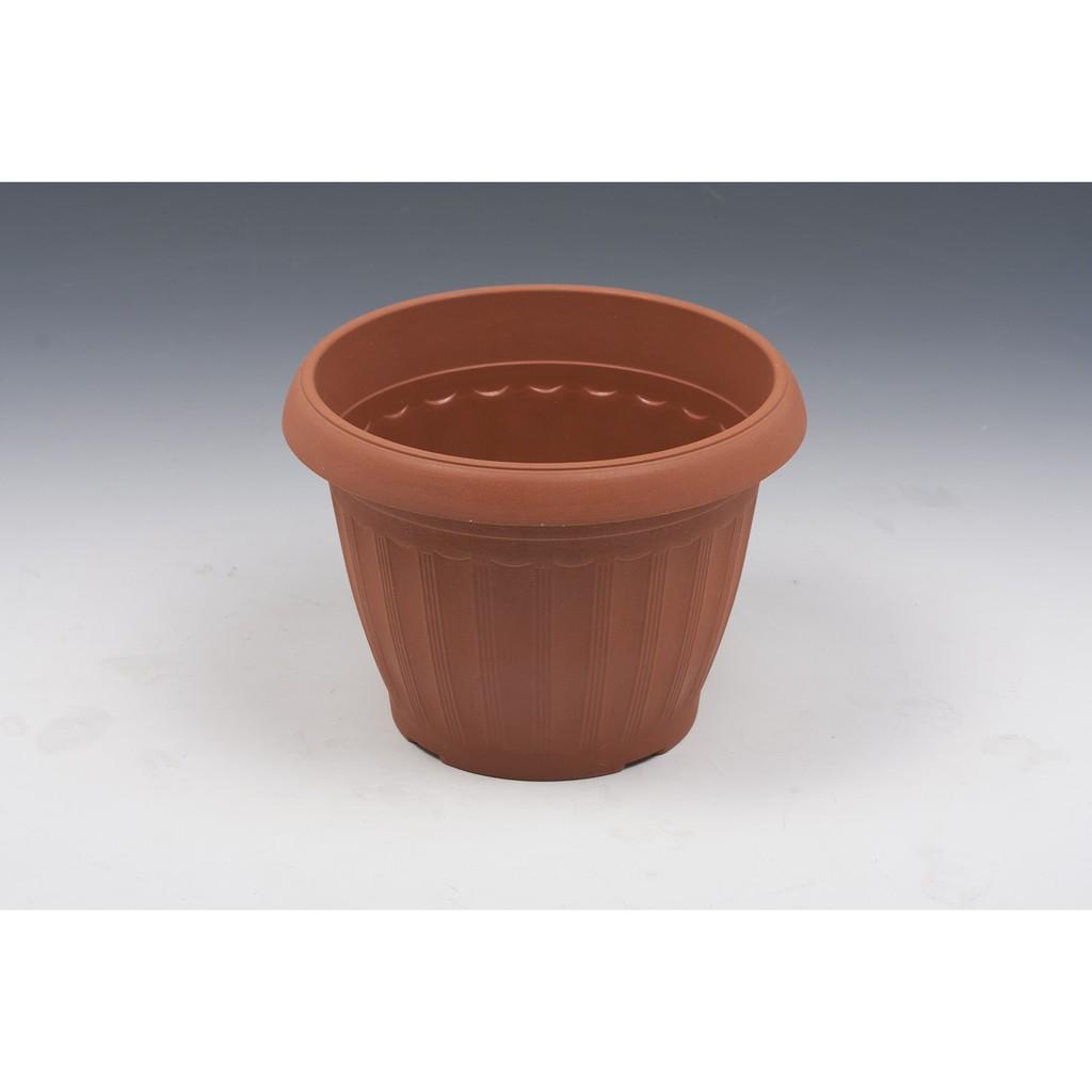 Chậu Hoa Tròn Kiểu Hy Lạp Cỡ Nhỏ - Màu đất - UBL OP0048