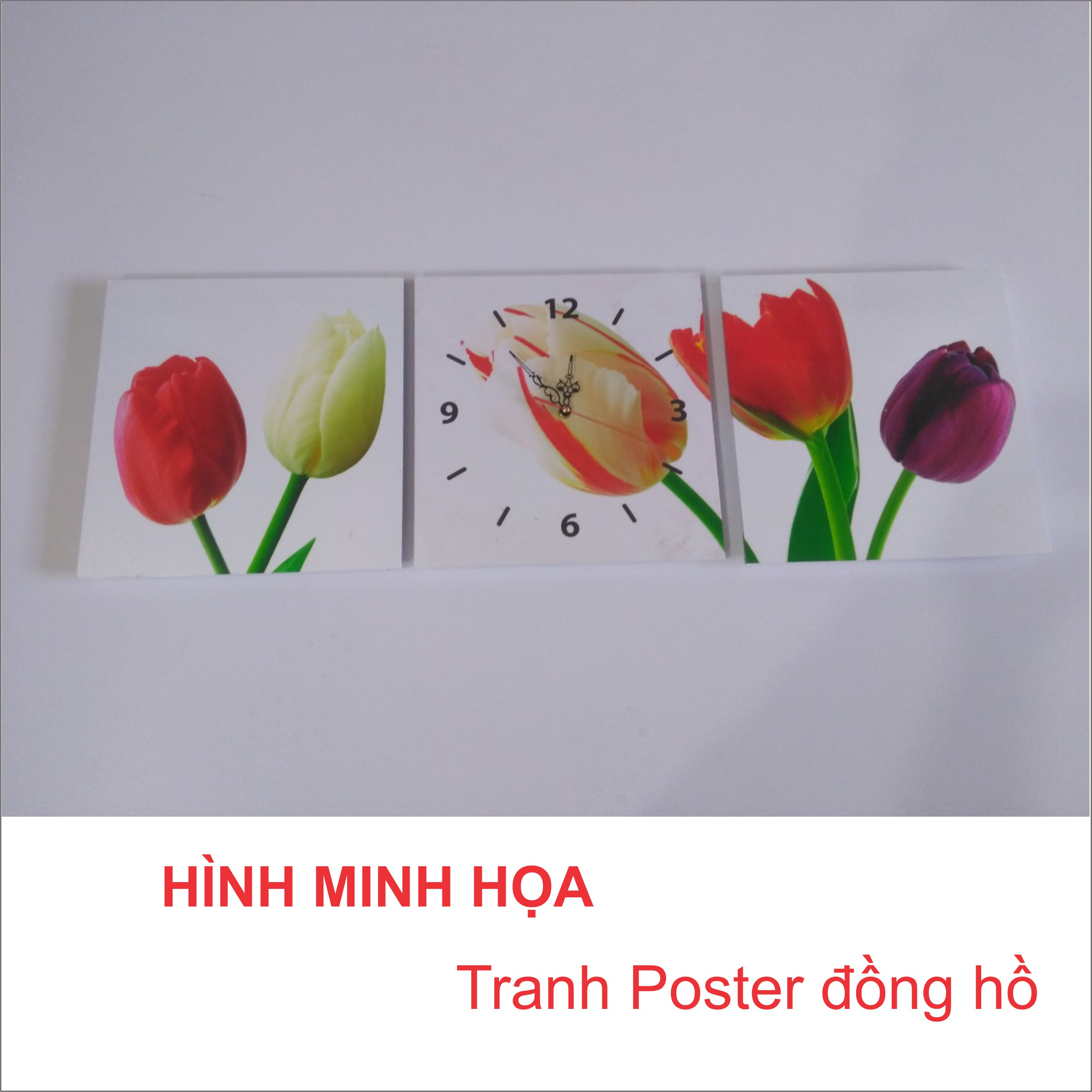 Tranh đồng hồ treo tường dây leo bốn mùa CX0028-DH