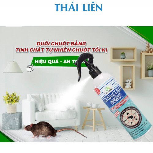 Xịt đuổi chuột Rat & Pest Oust - An toàn cho Mẹ Bầu và Trẻ Em, Người Già