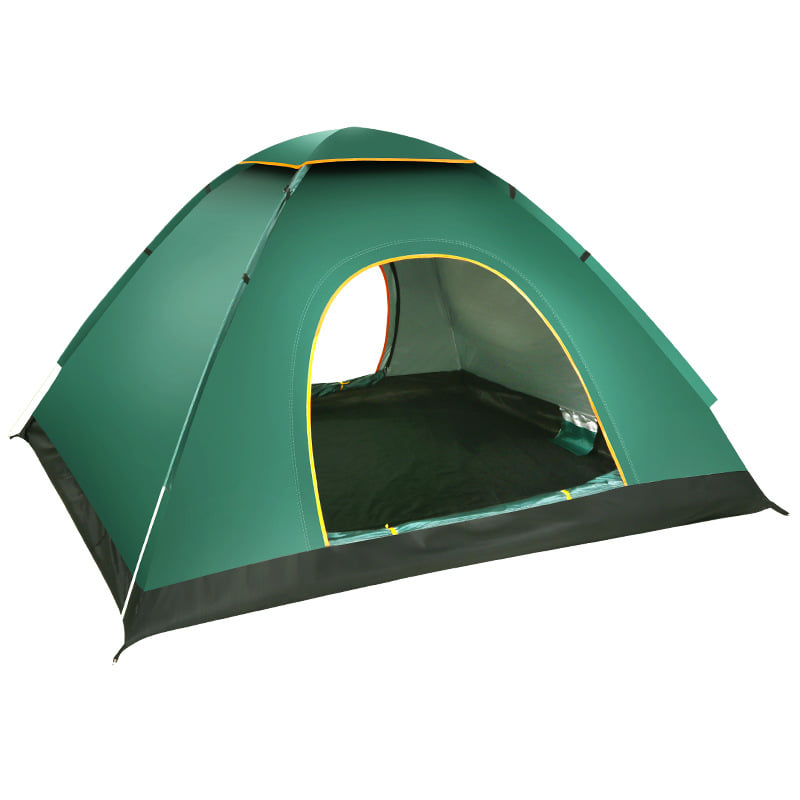 Lều cắm trại du lịch thiết kế gấp gọn loại to dùng cho 2-4 người có cửa ra vào khóa kéo chắc chắn, dễ lắp đặt và cất gọn (Có kèm túi đựng mang đi)