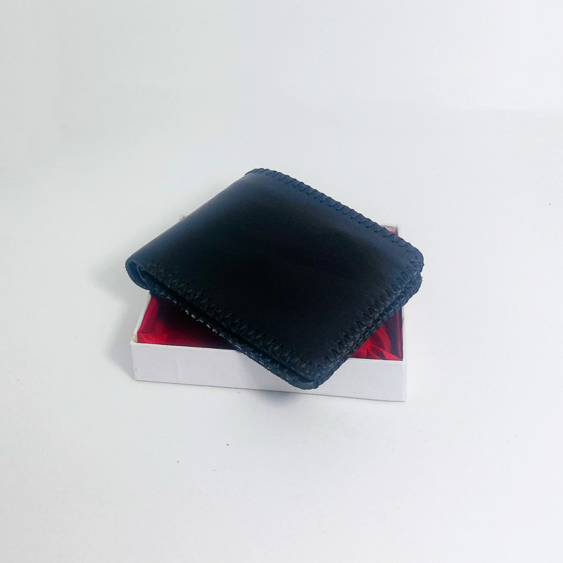 Ví da bò thật cao cấp kiểu ngang khâu viền dành cho nam thương hiệu Jun Secret KV95 nhiều ngăn - Tặng kèm hộp đựng