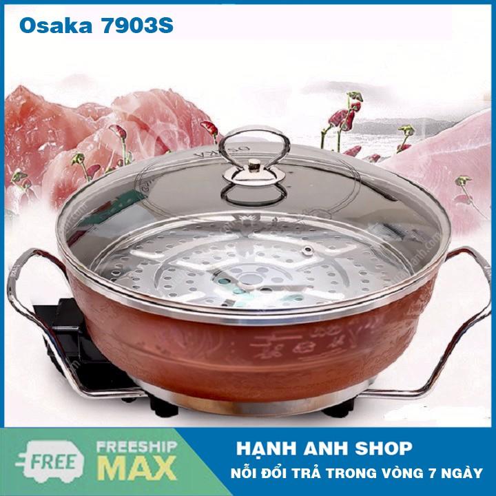 Chảo lẩu điện đa năng Osaka cao cấp - Bảo Hành 12 Tháng