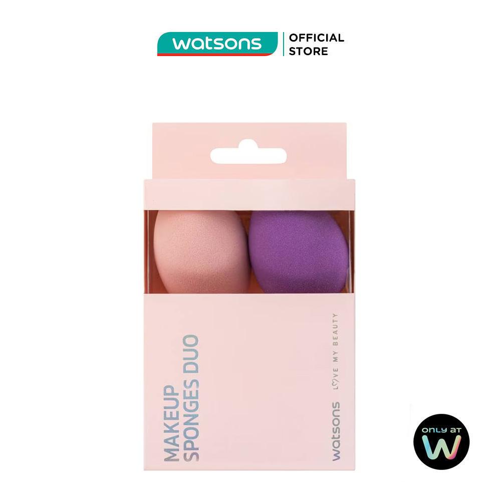 Combo 2 Loại Mút Trang Điểm Mềm Mại Watsons 2pcs