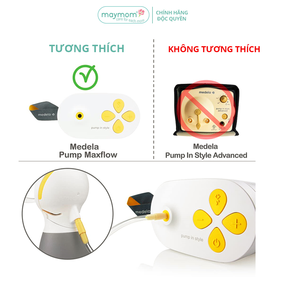 Dây Hút Sữa Medela Pump Maxflow Thương Hiệu Maymom, Không Chứa BPA, An Toàn 100%, Vệ Sinh Dễ Dàng (1 dây)