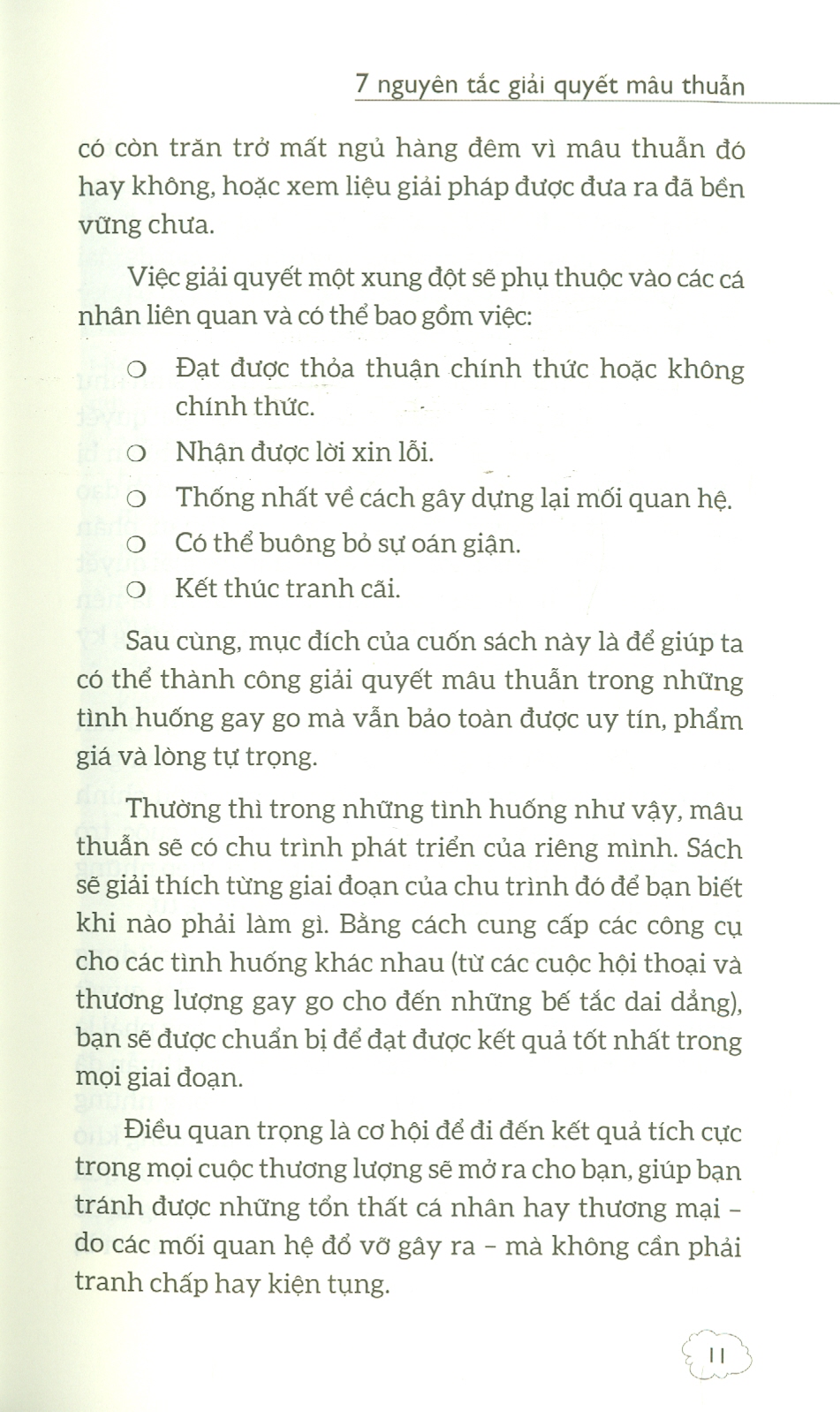 7 NGUYÊN TẮC GIẢI QUYẾT MÂU THUẪN