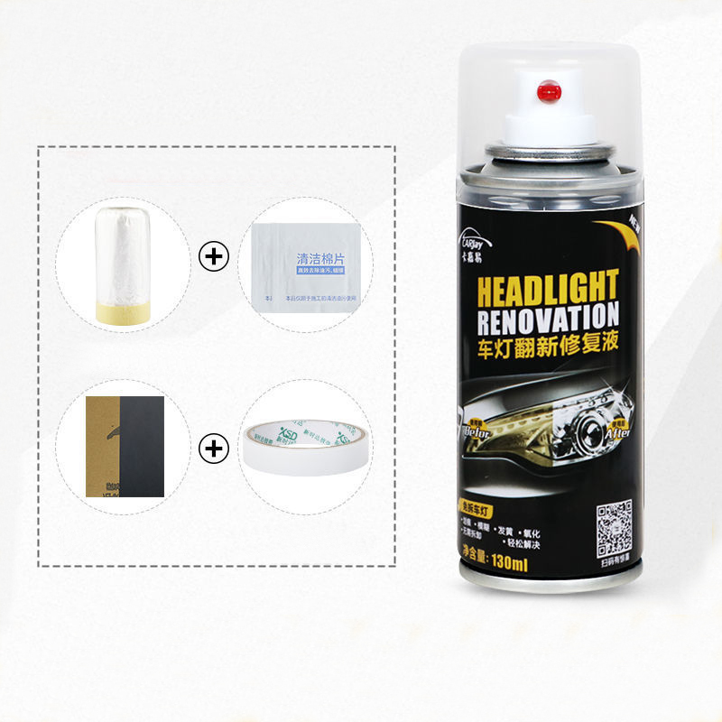 Dung Dịch Đánh Bóng, Làm Sạch Ố Vàng, Làm Mới Đèn Pha Ô Tô 130ml- Hàng Nhập Khẩu