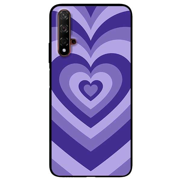 Ốp lưng dành cho Huawei Nova 5T - Tim Cầu Vồng Tím