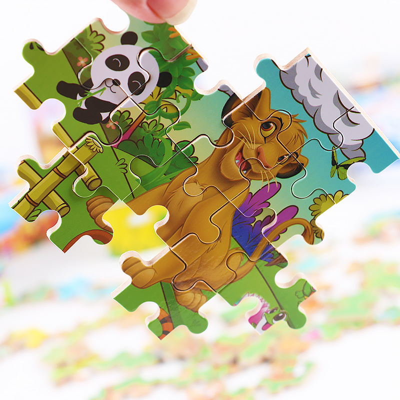 ĐƯỢC CHỌN 20 MẪU Đồ chơi tranh ghép 60 mảnh gô Puzzle hộp đựng sắt cao cấp cho bé