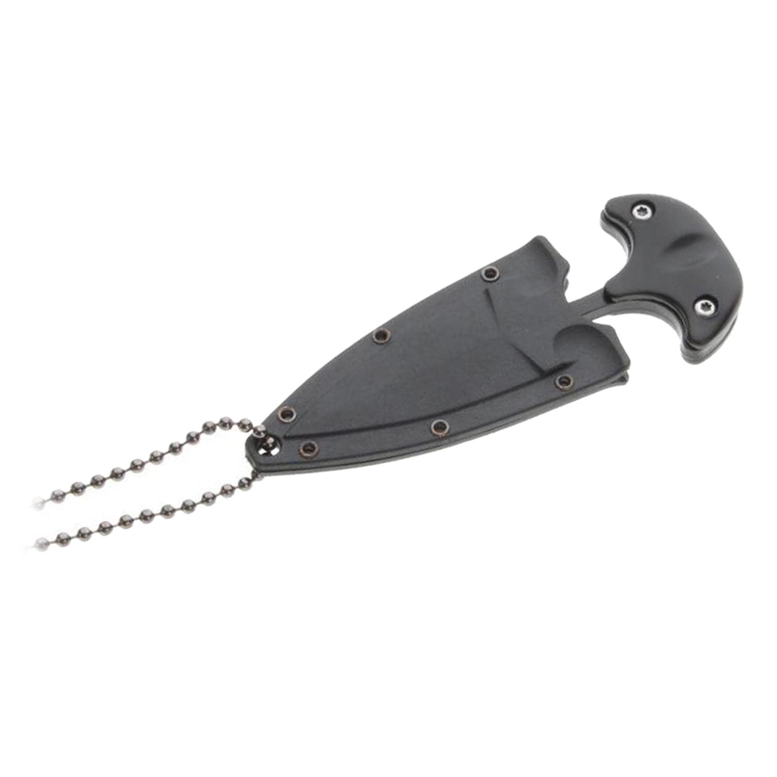 Portable Durable Multifunction Camping Knife Tea Knives Necklace Pendant Stainless Steel with Chain