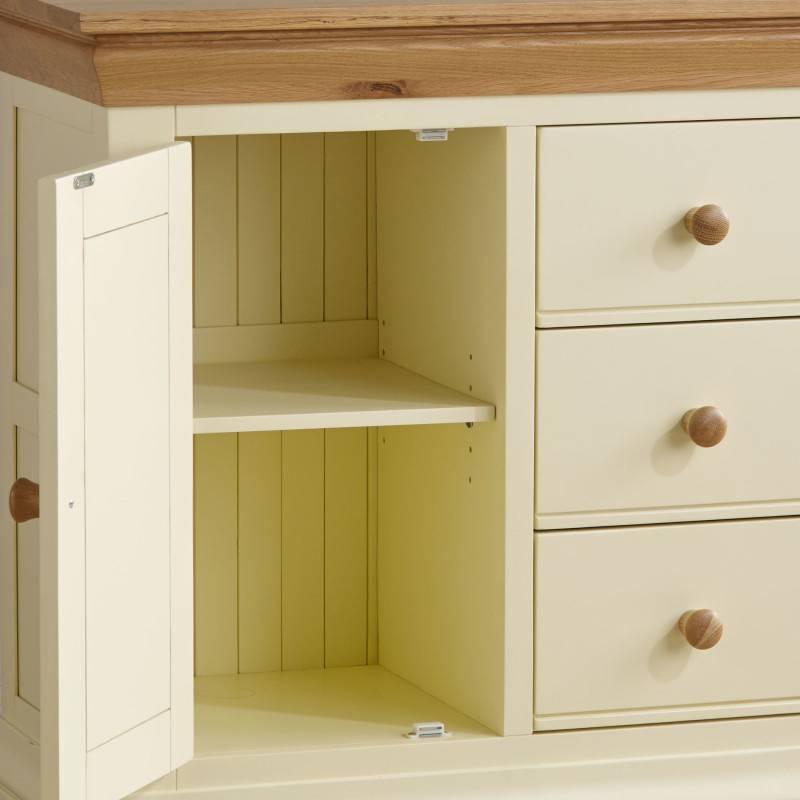 Tủ Trữ Đồ Country Cottage Gỗ Sồi Ibie BSCCOUO - Trắng