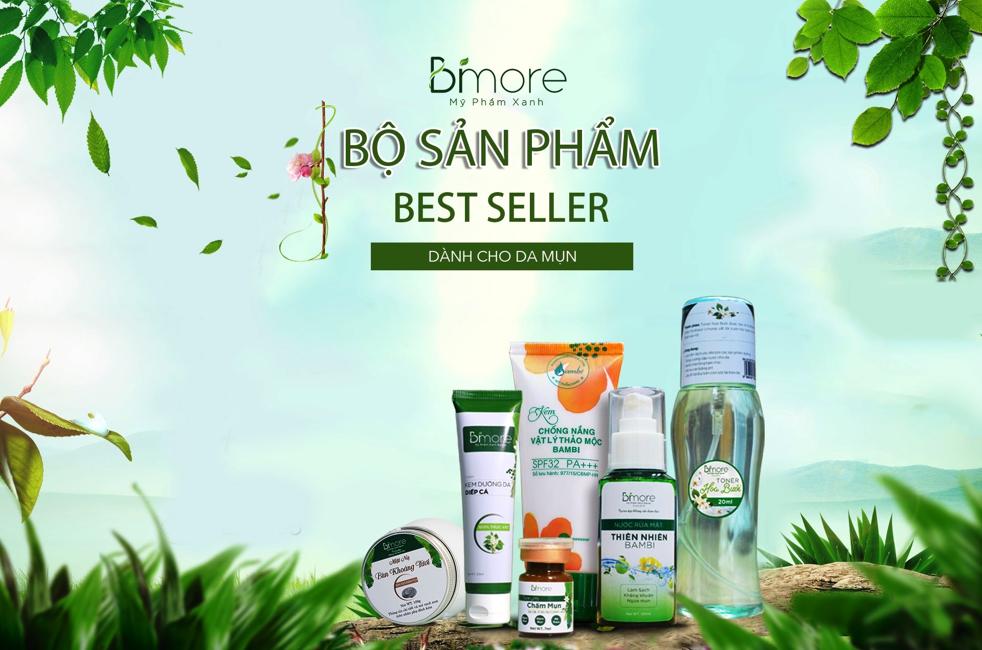 Kem dưỡng da diếp cá Bimore dưỡng ẩm sáng da 30ml
