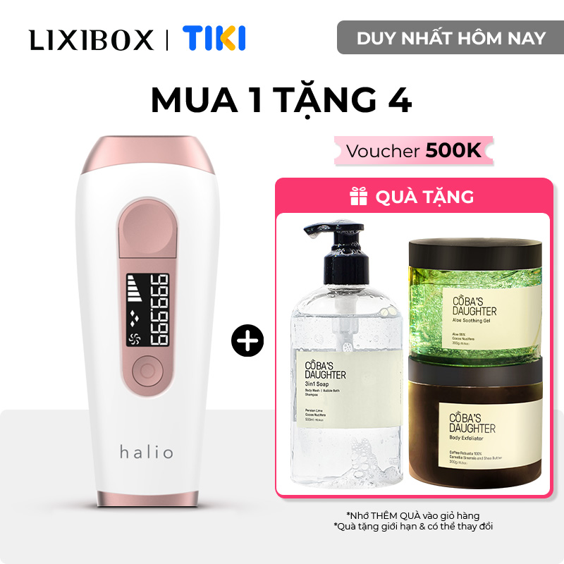 Máy Triệt Lông Vĩnh Viễn Tại Nhà Halio IPL Hair Removal Device 999999 Xung Ánh Sáng