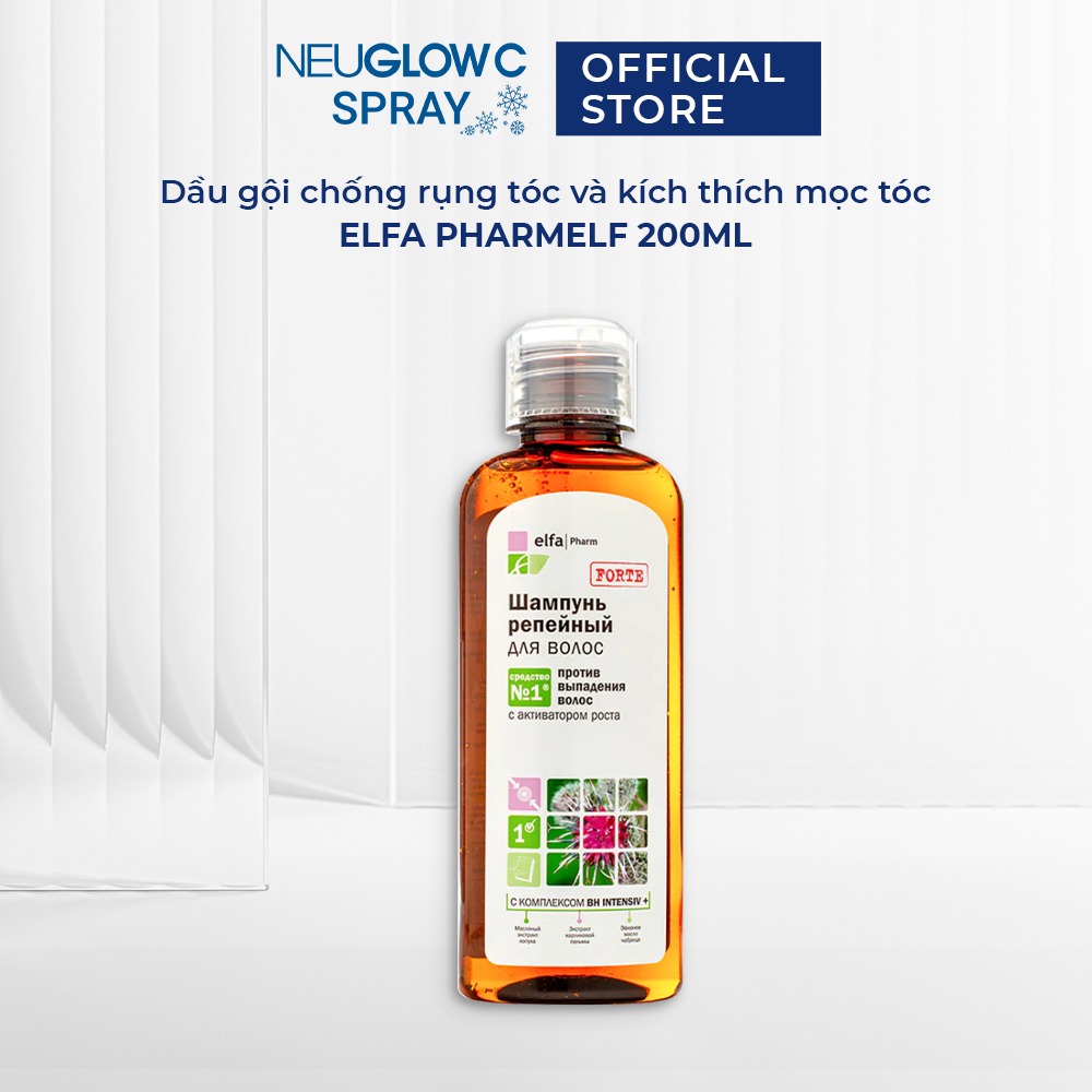 Dầu gội Elfa Pharm 200ml 7in1 tinh chất ngưu bàng giảm gãy rụng, phục hồi và kích thích mọc tóc