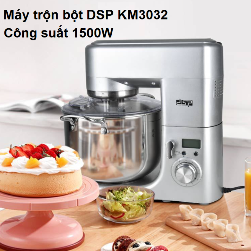 Máy trộn bột, đánh trứng 10 lít cao cấp nhãn hiệu DSP, Công suất: 1500W, Dung tích 10 lít, KM3032