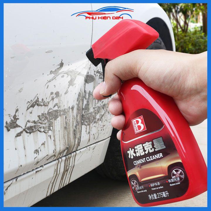 Chai xịt tẩy xi măng dính cửa kính vỏ ô tô Botny B-2085 an toàn hiệu quả dung tích 275ml