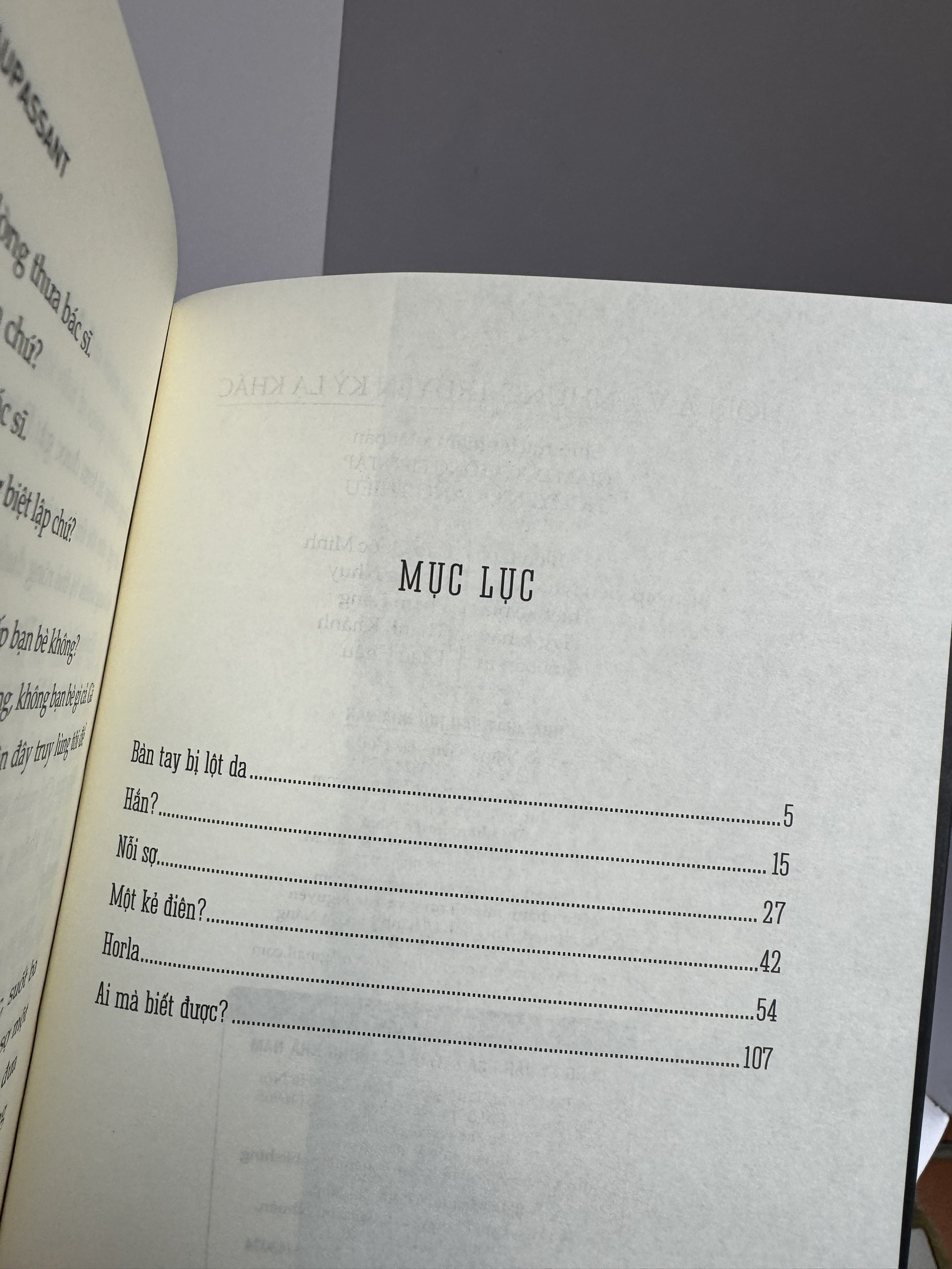 HORLA & NHỮNG TRUYỆN KỲ LẠ KHÁC – Guy De Maupassant – Ái Kim dịch – Nhã Nam - NXB Hội Nhà Văn
