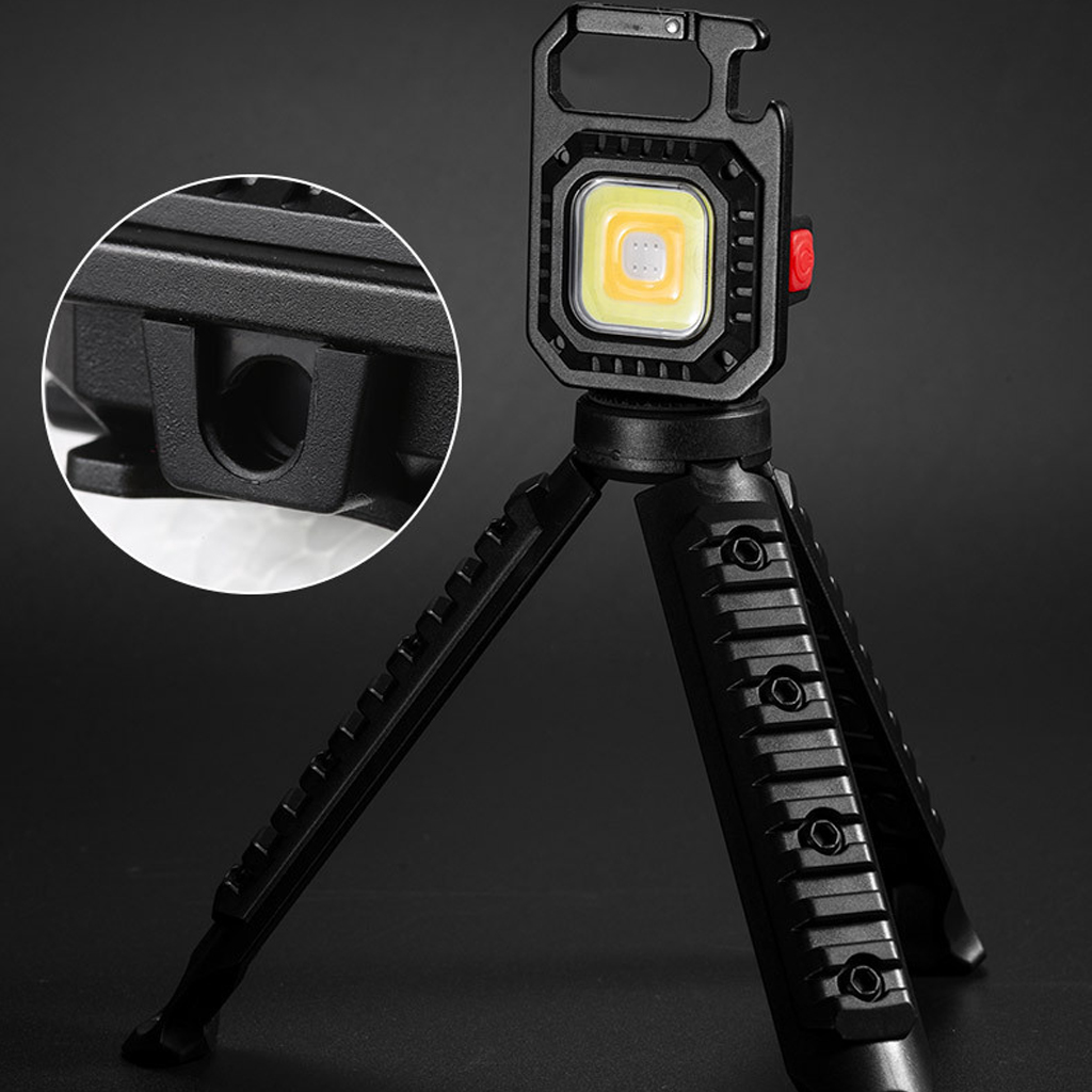 Đèn LED Mini Móc Khóa Siêu Sáng Tiện Dụng US ARMY, Đèn Pin COB Dã Ngoại Thường Ngày, Sạc TYPE-C Tiện Dụng Dung Lượng PIN 500mAh Full Hộp Sạc- HÀNG CHÍNH HÃNG