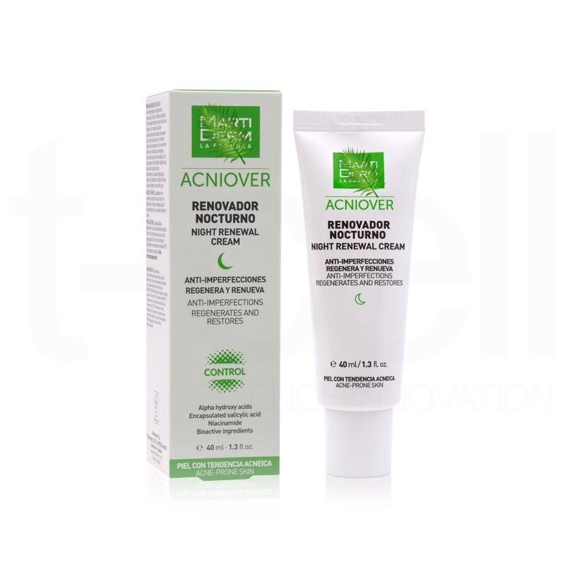 Kem dưỡng tái tạo ban đêm cho da dầu mụn Martiderm acniover night renewal cream (40ml)