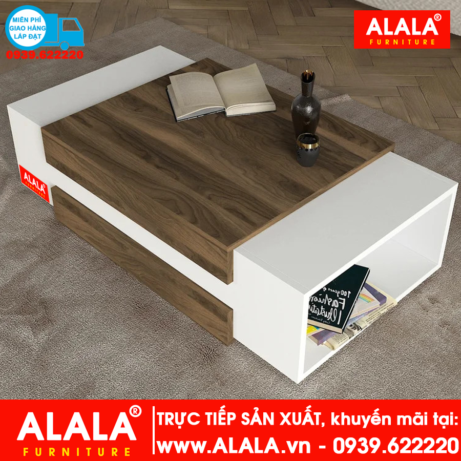 Bàn trà ALALA901 gỗ HMR chống nước - www.ALALA.vn - Za.lo: 0939.622220