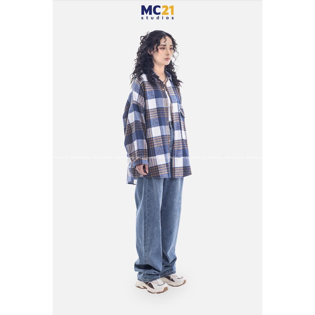 Quần jeans ống rộng MINION CLOTHING cài eo lưng cạp cao Unisex nam nữ Ulzzang chất jean bò cao cấp dày dặn Q5586