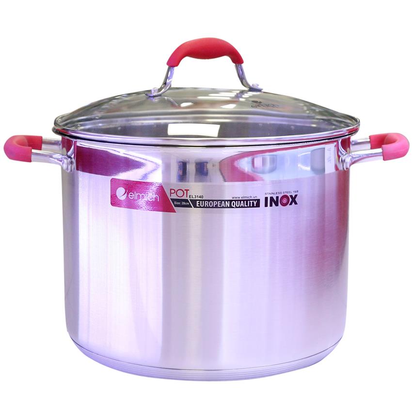 Nồi luộc gà Inox Elmich 28cm 2353140