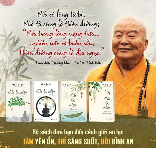 Bộ 4 Cuốn: Cho Là Nhận - Tâm Thanh Tĩnh, Đời Ắt An Yên - Đại sư Tinh Vân - Bản Quyền