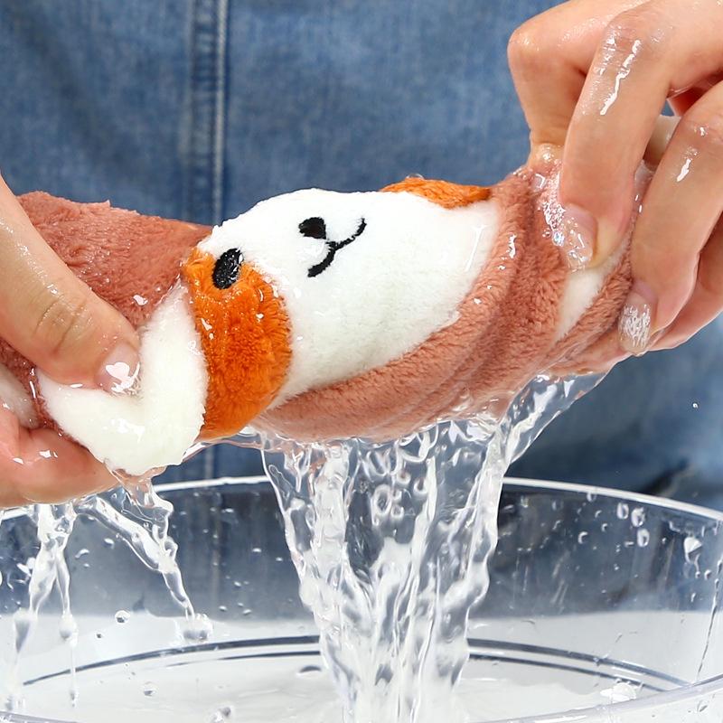 Khăn lau bếp đa năng siêu thấm hình thú cute có móc treo