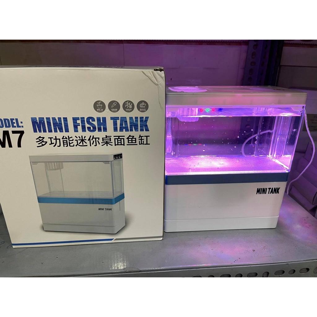 Bể Cá Mini FISH TANK Để Bàn Làm Việc Đa Chức Năng Hồ Thủy Sinh M9