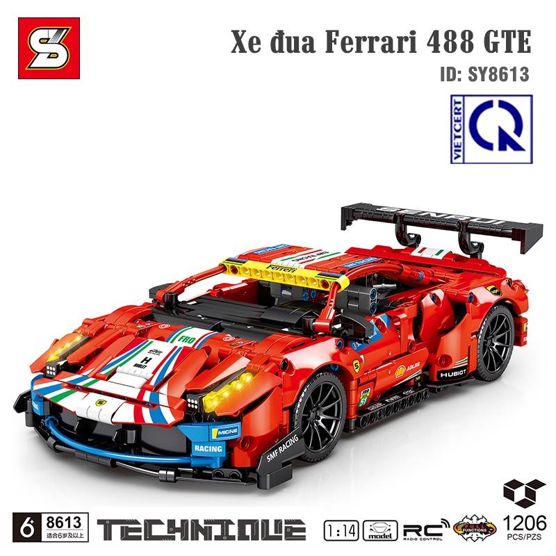 Đồ Chơi Lắp Ghép Siêu Xe Ferrari 488 GTE SY BLOCK 8613