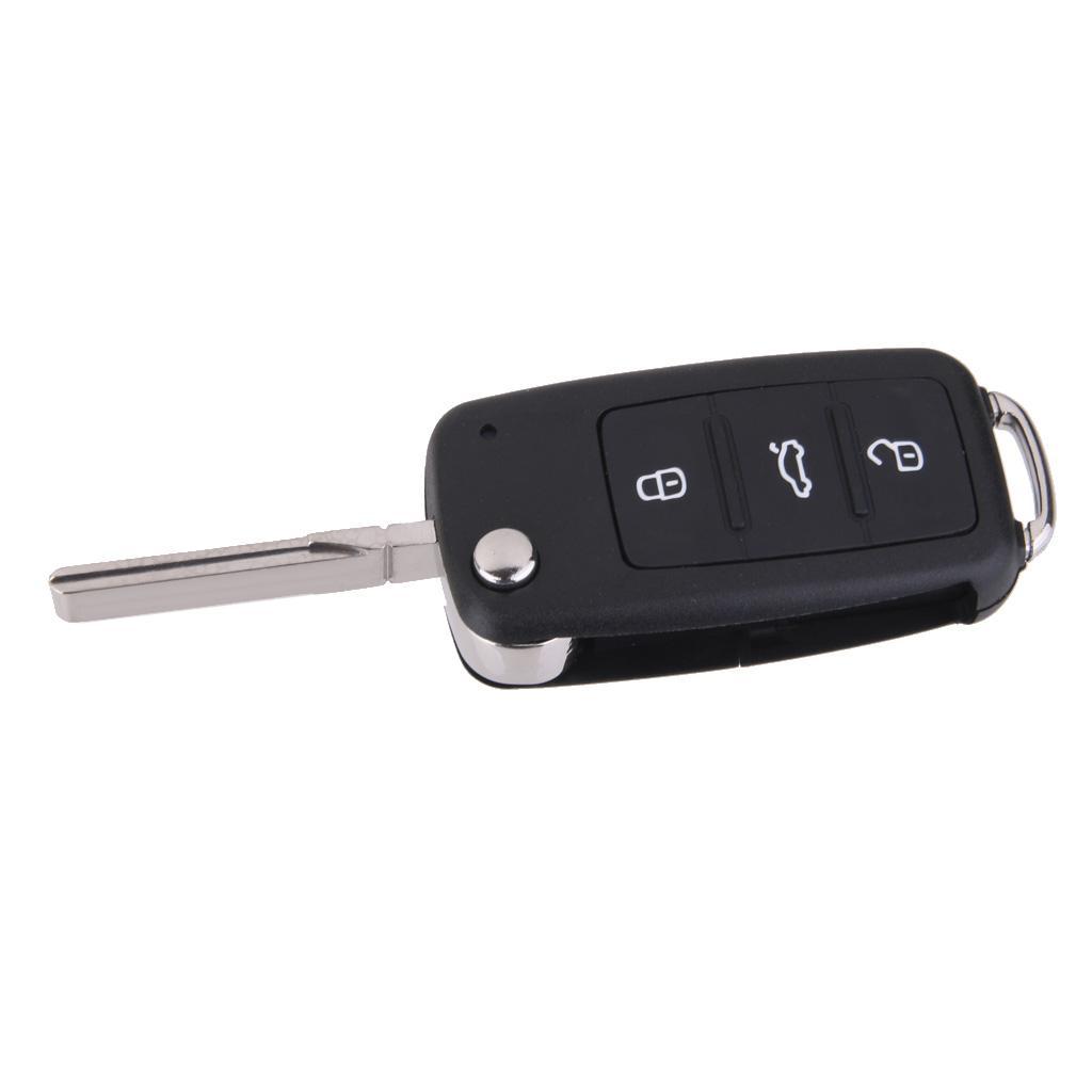 Car Entry Remote 3 Button Key Fob Case Shell For  GOLF MK6