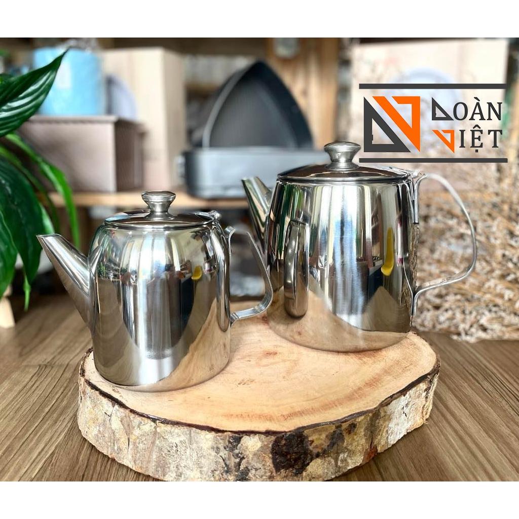 BÌNH TRÀ, ẤM TRÀ , cà phê - Inox dày, nắp bật , tay cầm được gia công chắc chắn - Nhiều size