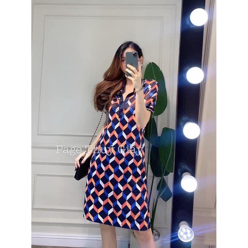 QC167 VÁY POLO KẺ CỔ ĐỨC