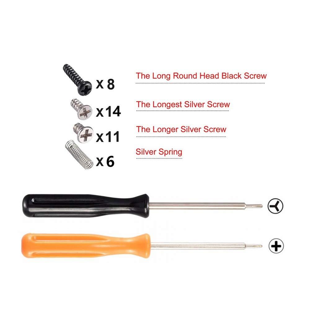 EXtremeRate Nút ABXY đầy màu sắc tự làm Chỉ đường Bộ dụng cụ sửa chữa phím với các công cụ dành cho NS Switch JoyCon và cho mẫu NS Switch OLED Màu sắc: Đầy màu sắc