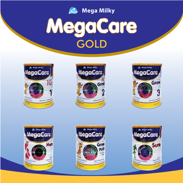 Sữa bột MEGACARE GOLD IQ 1 - Mega Milky